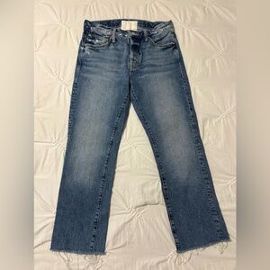 Mother jeans. Size 25. The scrapper cuff ankle fray